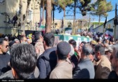 تشییع پیکر یکی دیگر از شهدای حمله آمریکایی صهیونی درشاهرود