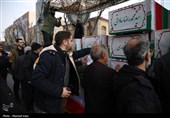 تشییع پیکر شهدای حملات آمریکایی صهیونی در تبریز