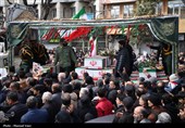 تشییع پیکر شهدای حملات آمریکایی صهیونی در تبریز