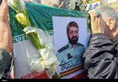 تشییع پیکر سرهنگ شهید «محمدرضا جهانشاهی» در کرج