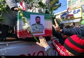 تشییع پیکر سرهنگ شهید «محمدرضا جهانشاهی» در کرج