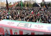 تشییع پیکر شهدای حملات آمریکایی صهیونی در کرمان