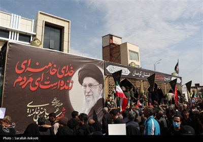 تشییع پیکر شهدای حملات آمریکایی صهیونی در کرمان