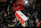 تشییع شهید دوساله تجاوز امریکا و اسرائیل به تهران