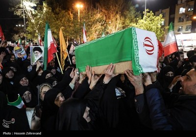 تشییع شهید دوساله تجاوز امریکا و اسرائیل به تهران