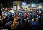 اجتماع مردم در سوگ رهبر شهید - اسفراین