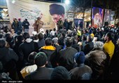 اجتماع مردم در سوگ رهبر شهید - اسفراین