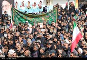 تشییع حماسی 10 شهید اقتدار در کرمان 2