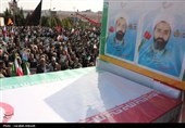 تشییع حماسی 10 شهید اقتدار در کرمان 2