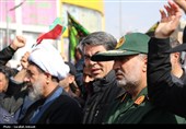 تشییع حماسی 10 شهید اقتدار در کرمان 2