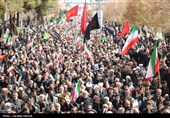 تشییع حماسی 10 شهید اقتدار در کرمان 2
