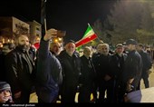 خروش کفن‌پوشان بیرجند در سوگ رهبر مقاومت