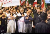 خروش کفن‌پوشان بیرجند در سوگ رهبر مقاومت