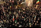 وداع با پیکر خلبان شهید " مهدی عالی" در پنجمین شب قیام عاشورایی گرگانی‌ها