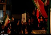 وداع با پیکر خلبان شهید " مهدی عالی" در پنجمین شب قیام عاشورایی گرگانی‌ها