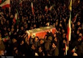 وداع با پیکر خلبان شهید " مهدی عالی" در پنجمین شب قیام عاشورایی گرگانی‌ها