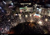 وداع با پیکر خلبان شهید " مهدی عالی" در پنجمین شب قیام عاشورایی گرگانی‌ها