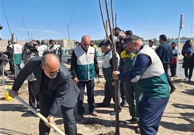 غرس نهال مقاومت در خراسان جنوبی/راه شهید با آبادانی کشور ادامه دارد