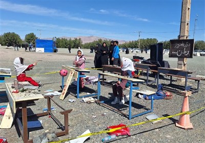 دکلمه خوانی زیبای دختر یزدی برای دانش آموزان شهید میناب