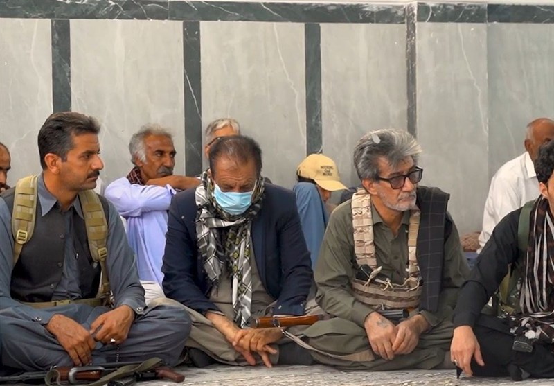 مراسم سوگواری طوایف بلوچ برای امام خامنه‌ای در زاهدان