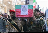 تشییع پیکر شهدای حملات آمریکایی صهیونی در زنجان