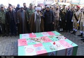 تشییع پیکر شهدای حملات آمریکایی صهیونی در زنجان