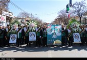 تشییع پیکر شهدای حملات آمریکایی صهیونی در زنجان
