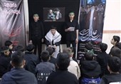 سوگواری دانش آموزان شهرستان خداآفرین