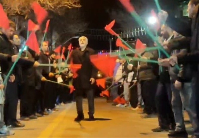 رژه حماسی هیئت های اهر در سوگ رهبر شهید