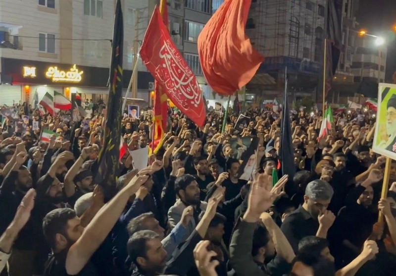 حضور چند هزار نفری مردم زاهدان در خون‌خواهی امام خامنه‌ای