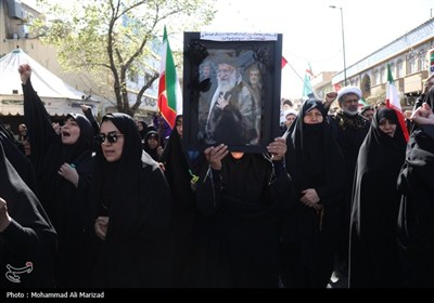 راهپیمایی محکومیت جنایات آمریکا و اسرائیل - قم