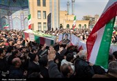 تشییع پیکر شهدای حملات آمریکایی صهیونی در ارومیه