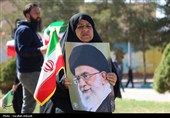 حضور پرشور مردم کرمان در راهپیمایی پس از اقامه نماز جمعه