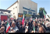 راهپیمایی محکومیت جنایات آمریکا و رژیم اسرائیل در بوشهر