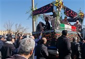 تشییع پیکر 2 شهید مدافع وطن در اسلامشهر+ فیلم