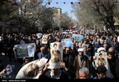راهپیمایی محکومیت جنایات آمریکا و اسرائیل - همدان