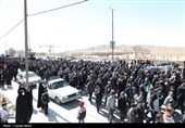 تشییع و تدفین پیکر مطهر شهید حسینی در وردنجان