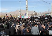 تشییع و تدفین پیکر مطهر شهید حسینی در وردنجان