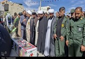 بدرقه باشکوه مردمی در دهدشت؛ پیکر مطهر شهید آذری‌نسب تشییع شد