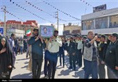 بدرقه باشکوه مردمی در دهدشت؛ پیکر مطهر شهید آذری‌نسب تشییع شد