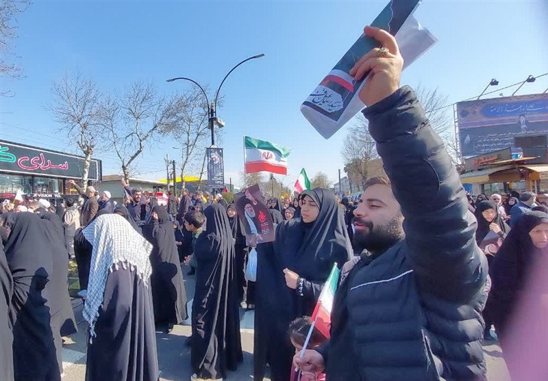 خروش غیرت رشتی‌ها علیه کینه صهیونیستی