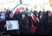 وداع مردم قزوین با شهید مدافع وطن