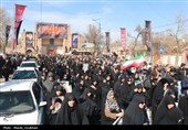 وداع مردم قزوین با شهید مدافع وطن