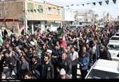 تشییع و تدفین پیکر مطهر 2 شهید شهر بن