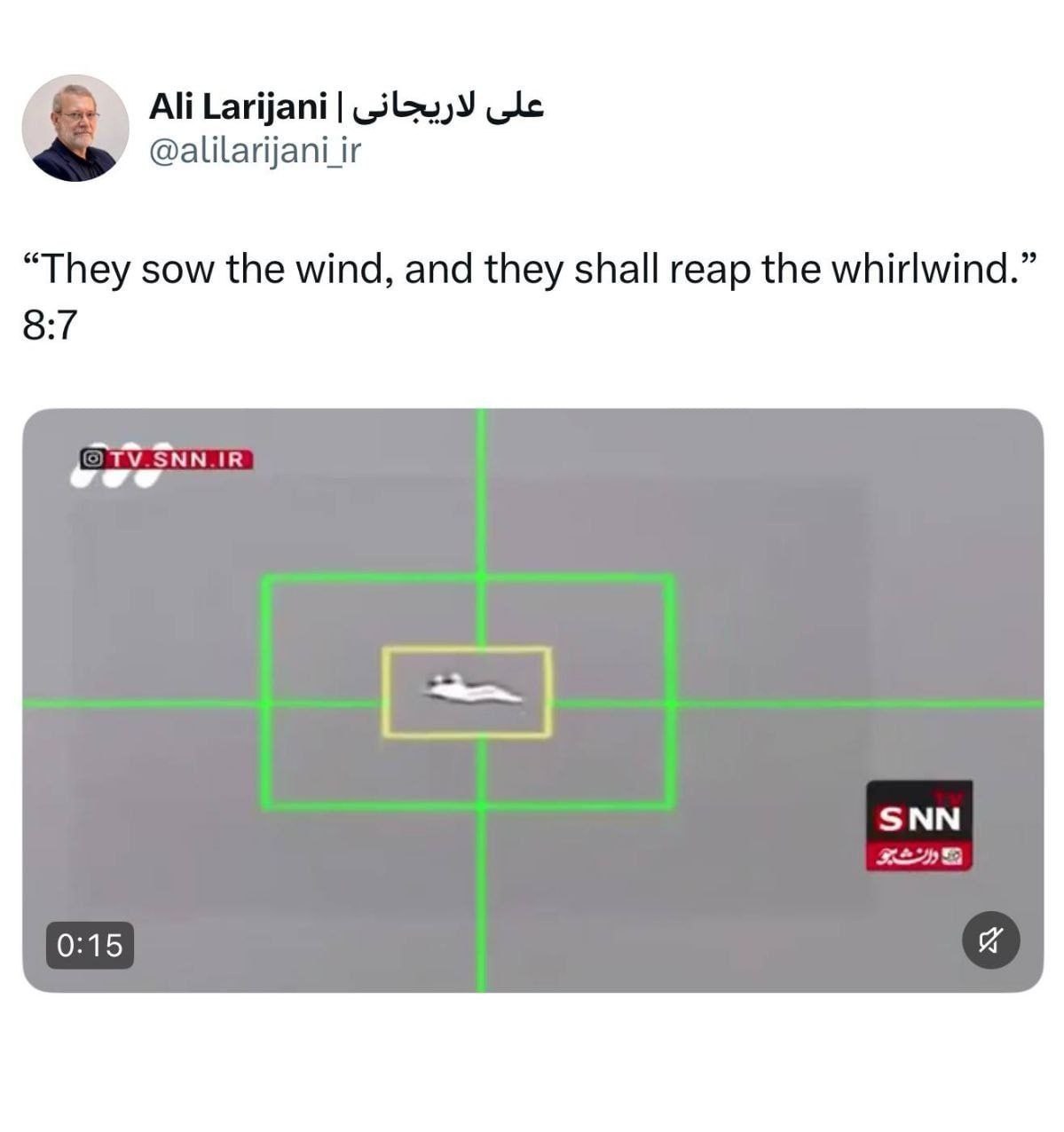 علی لاریجانی , جنگ , 