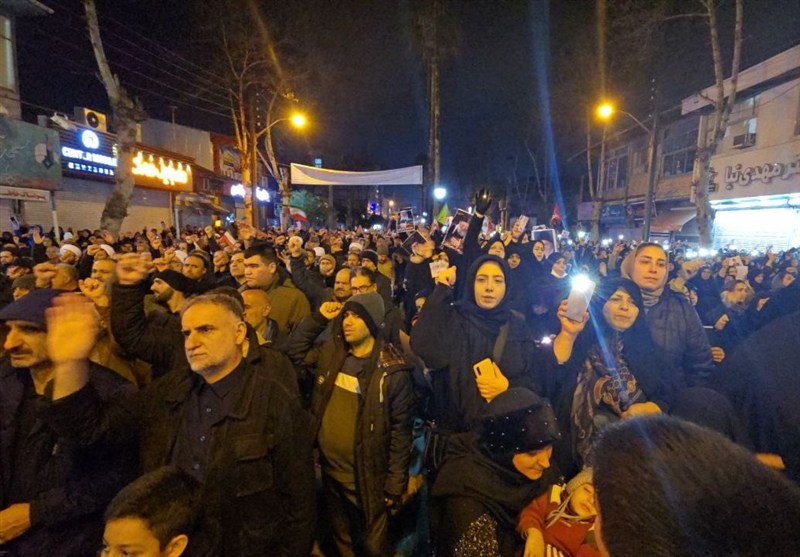 صف لنگرودی‌ها در ششمین روز شهادت امام خامنه‌ای پایان ندارد