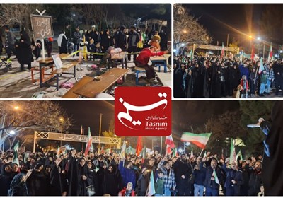 اجتماع مردمی در بوستان شهدای گمنام بیرجند