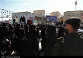 تشییع پیکر شهدای حملات آمریکایی صهیونی در قم