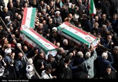 تشییع پیکر شهدای حملات آمریکایی صهیونی در قم