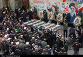 تشییع پیکر شهدای حملات آمریکایی صهیونی در قم